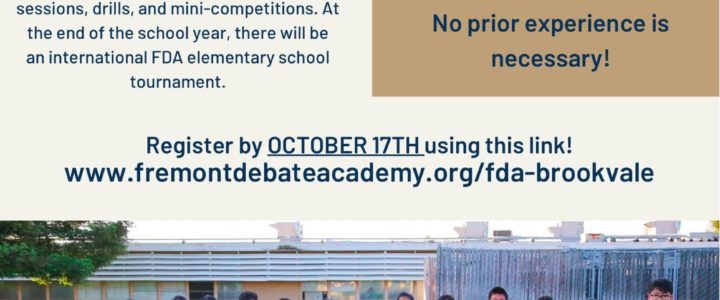 Fremont Debate Academy – Register by 10/17